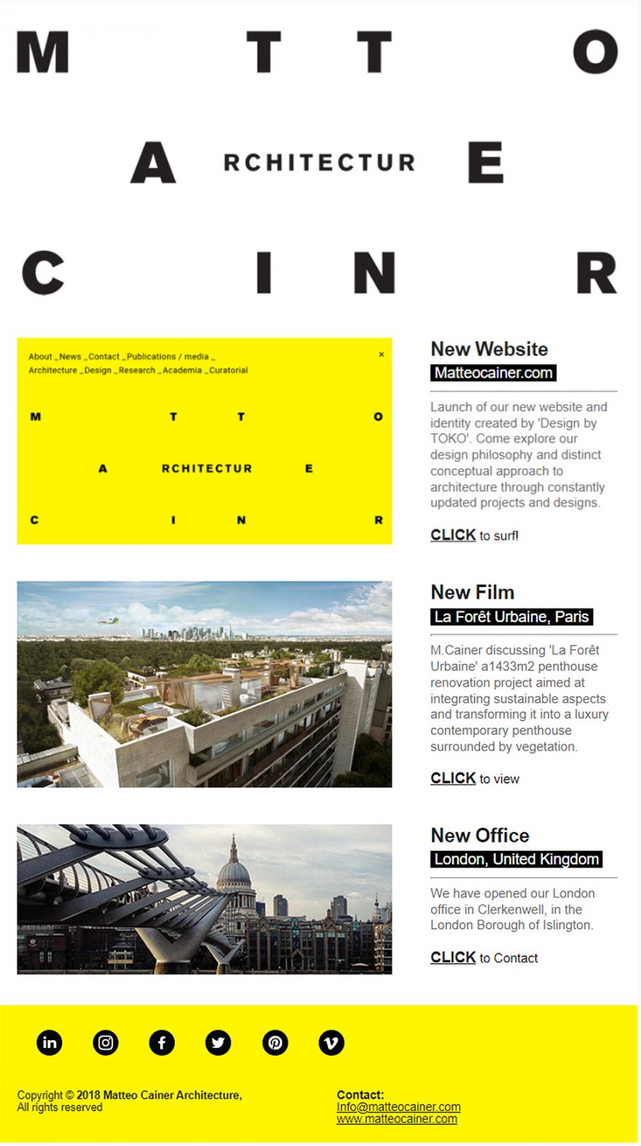 MCA Newsletter 1.11.2018